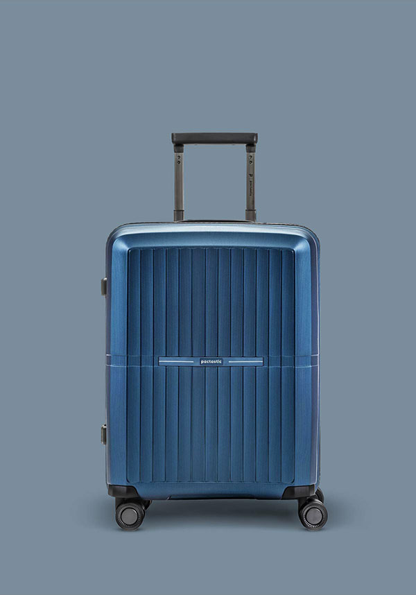 Pactastic - Koffer 55cm DARK-BLUE Frontansicht