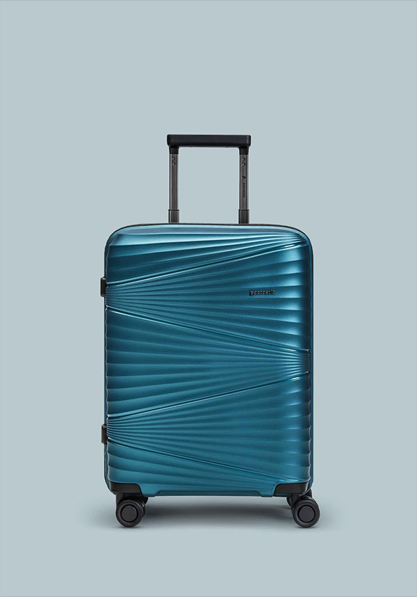 Pactastic - Koffer 55cm TURQUOISE Frontansicht
